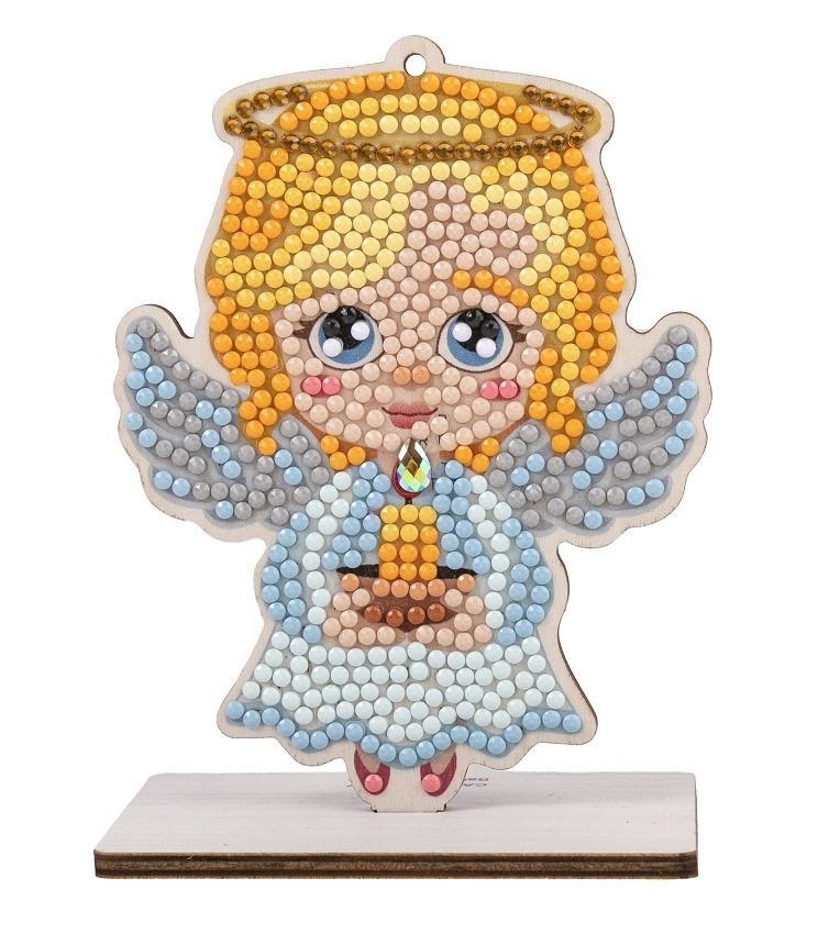 CAFGR-GEN027 Angel- Christmas Crystal Art Buddy Kit completed