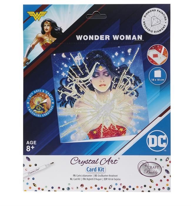CCK-DCU301 Wonder Woman DC Series Crystal Art Card Kit Packaging