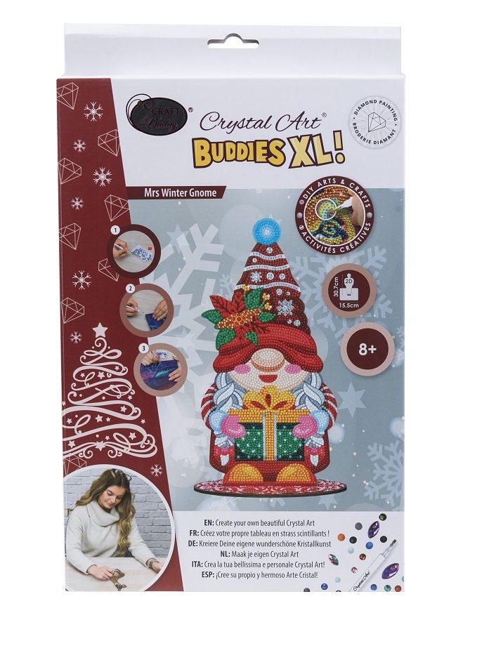 Festive Gnome - Crystal Art XL Buddy Kit