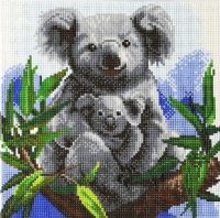 Koala Bears - Crystal Art Canvas Kit 30 x 30cm