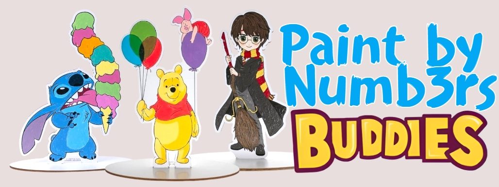 Paint by Numbers Buddies Banner