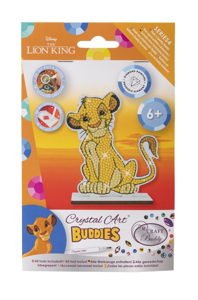 CAFGR-DNY036 Simba- Disney Crystal Art Buddy Kit packaging