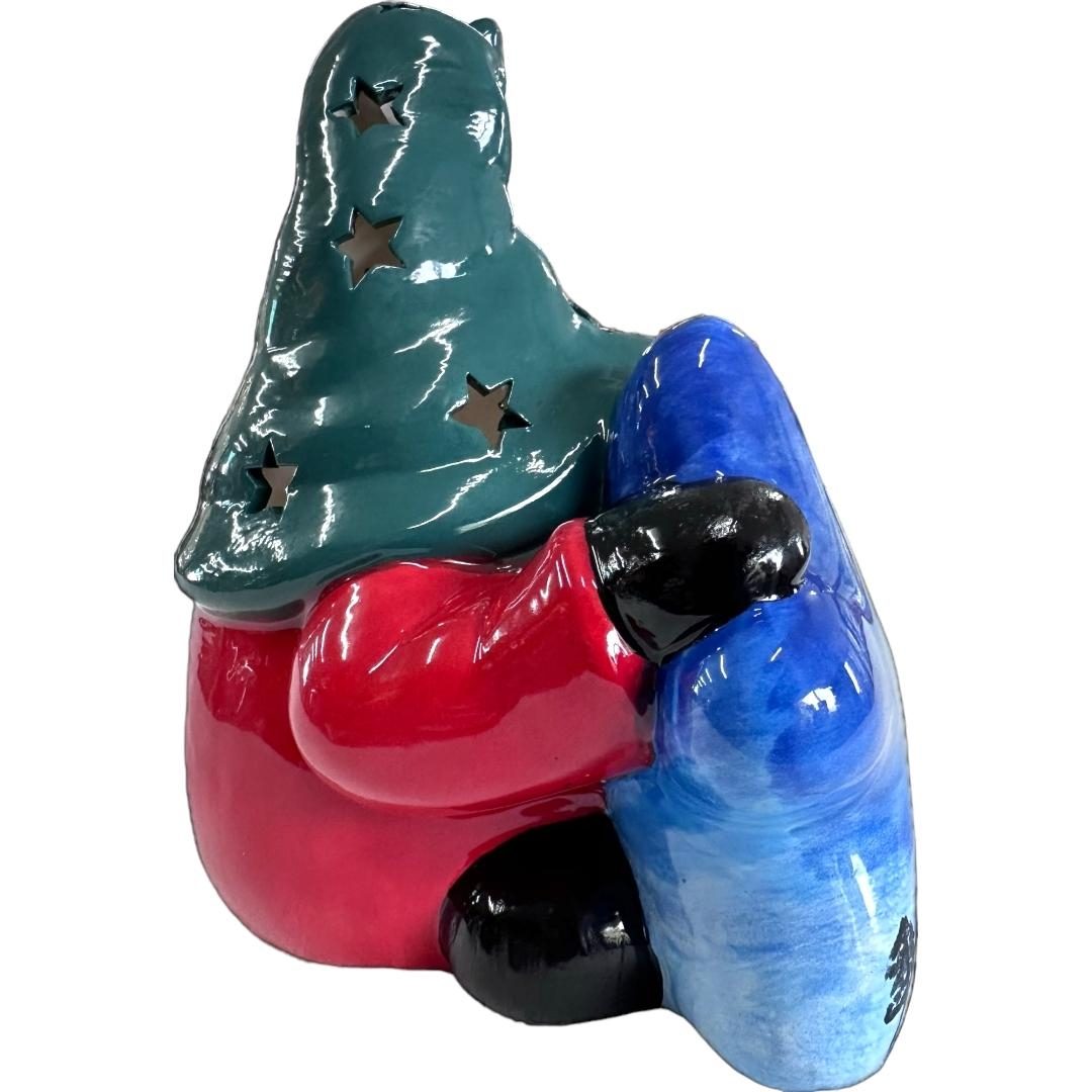 Gnome with Star Lantern- Paint Your Own Pottery Ceramic Blank Bisqueware
