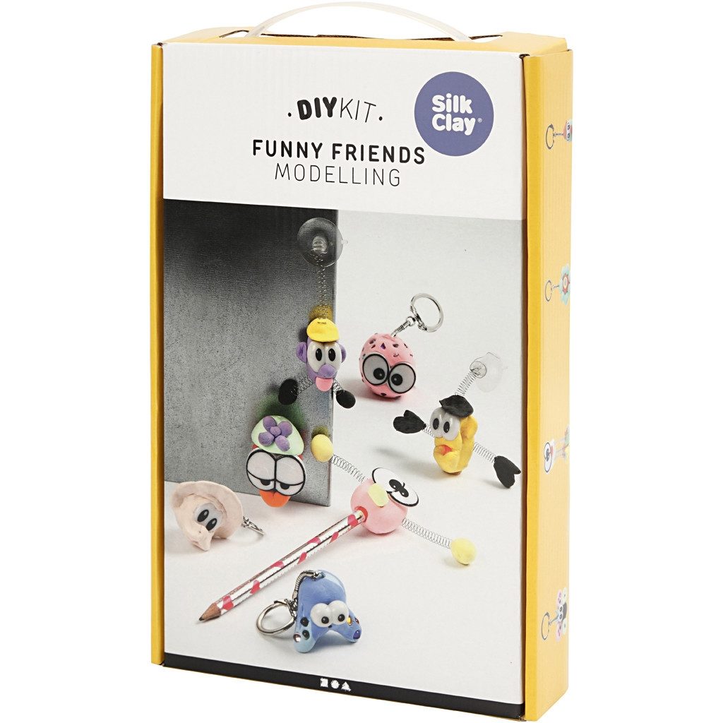 Silk Clay Modelling Kit Funny Friends CH100680 box