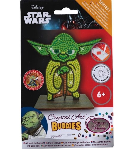 Yoda- Star Wars Crystal Art Buddy Kit  11x8 cm approx