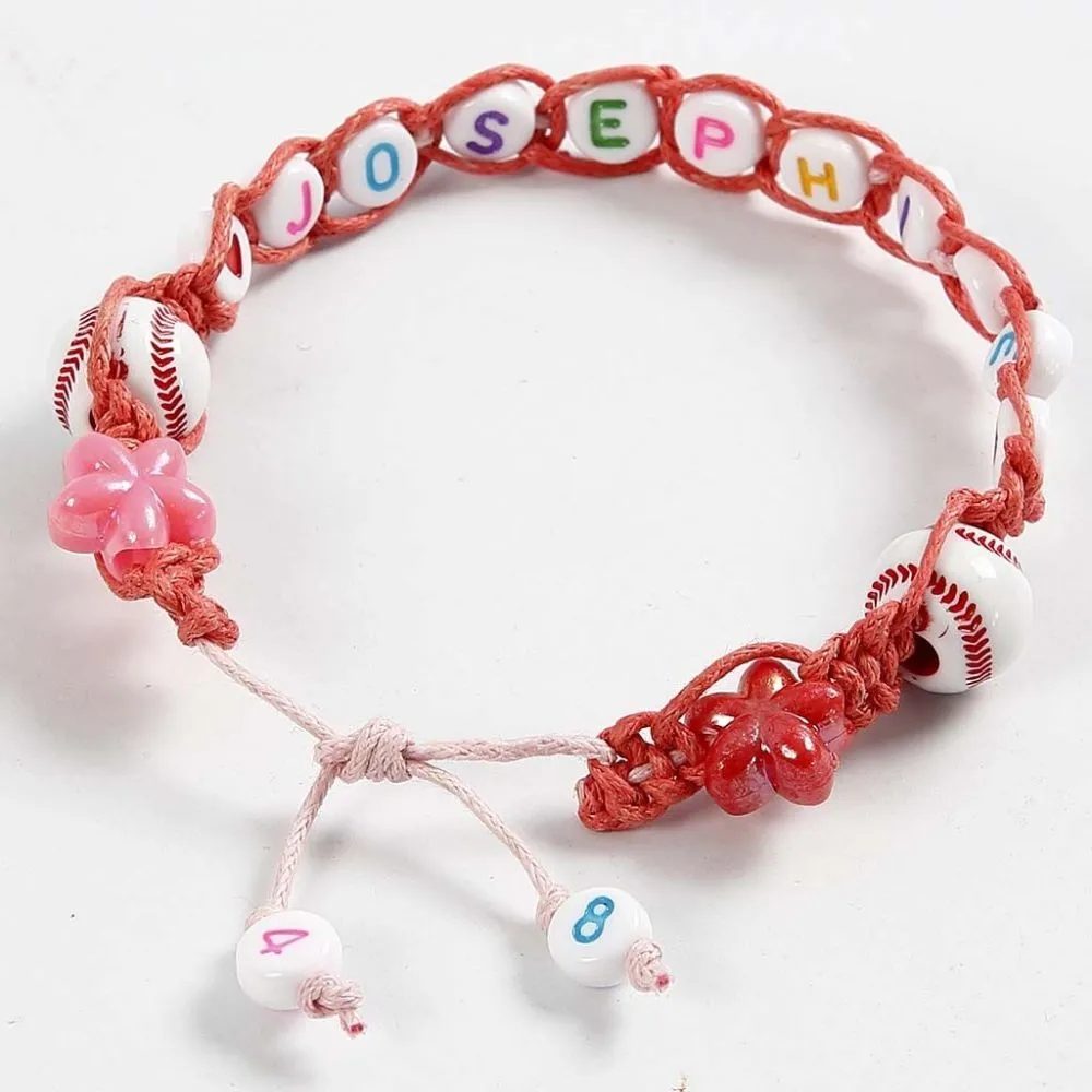 Beaded bracelet with Letter Beads