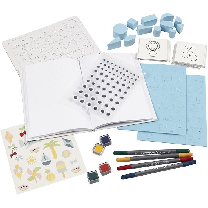 CH97067 DIY Paper  Kit- Summer Fun Paint and Play contents