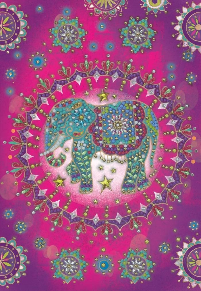 Elephant Fantasy - Crystal Art Notebook