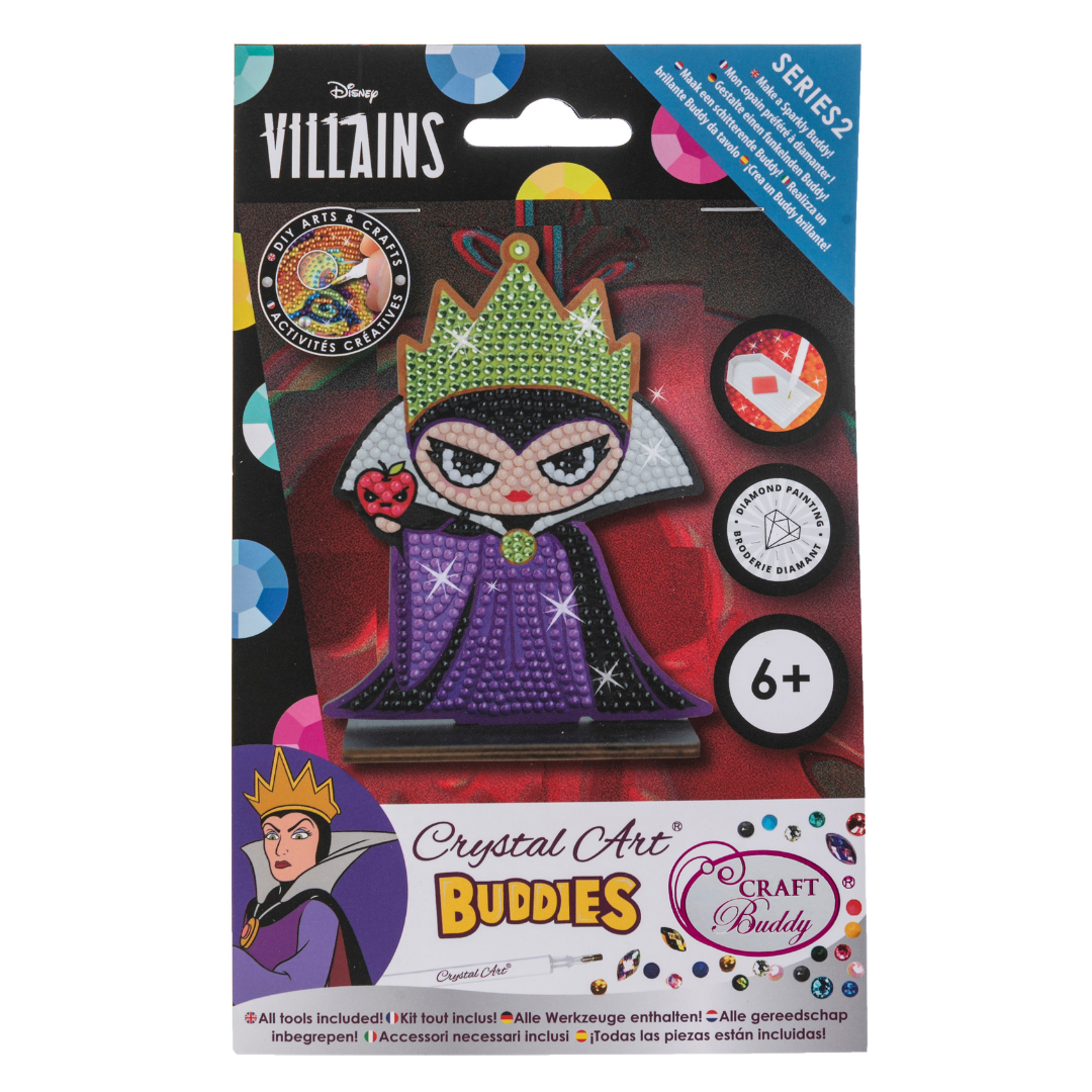 CAFGR-DNY009 Evil Queen - Crystal Art Buddy Kit front packaging