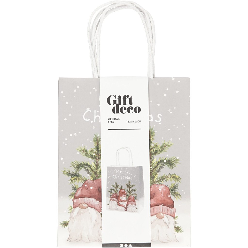 Merry Christmas Paper Bag Sleepy Santa Design (2)