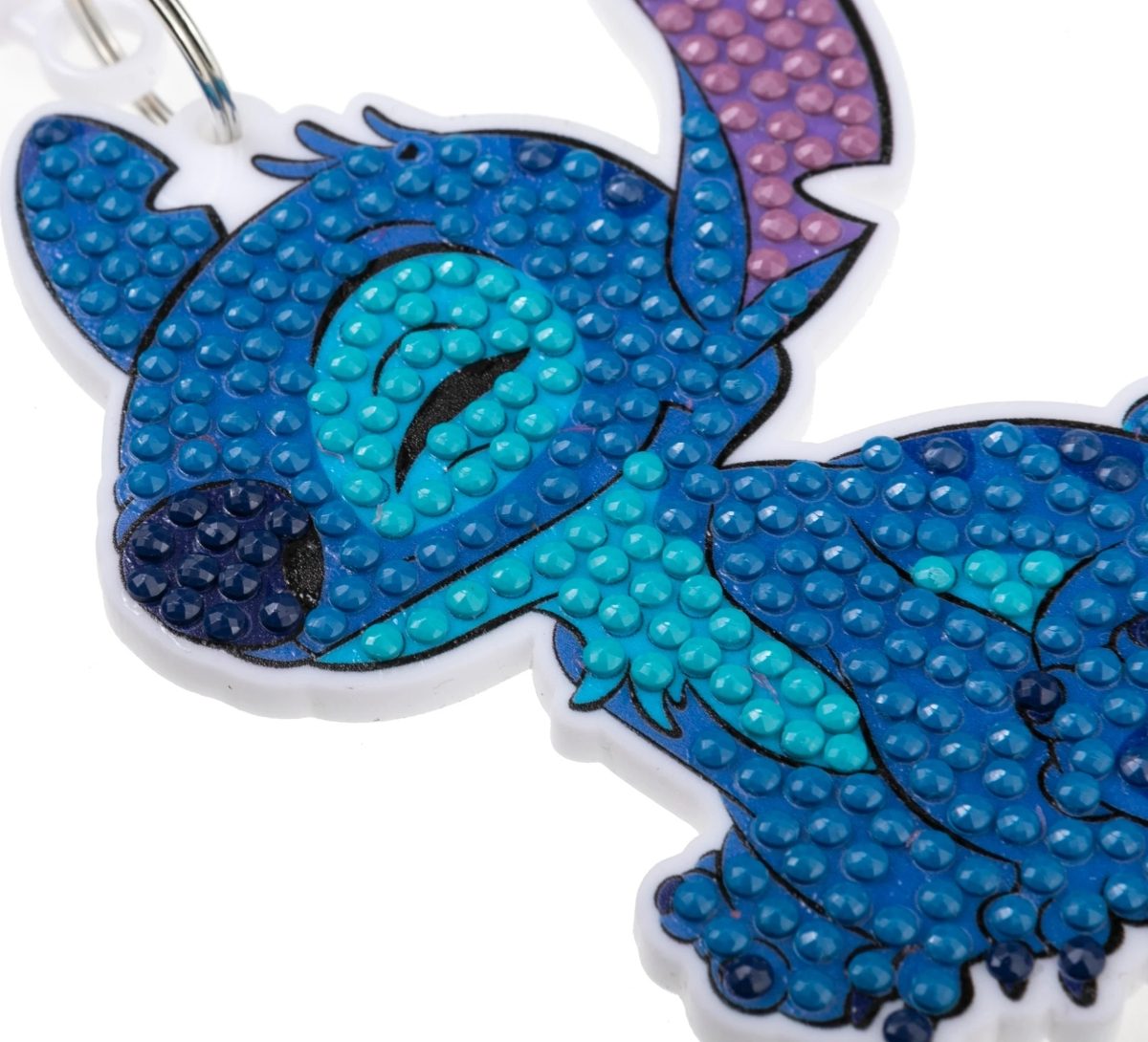 CABC-DNY002 Stitch - Disney Series Bag Charm Crystal Art Craft Kit Finished Close Up