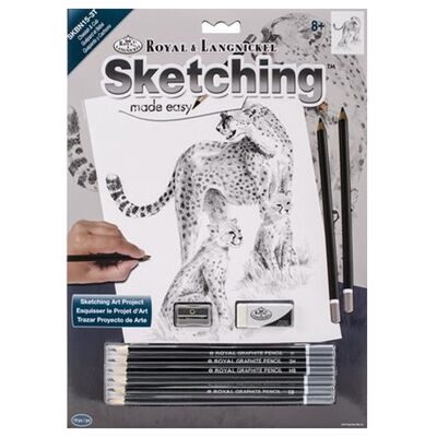 Cheetah & Cub - Sketching Made Easy Kit
