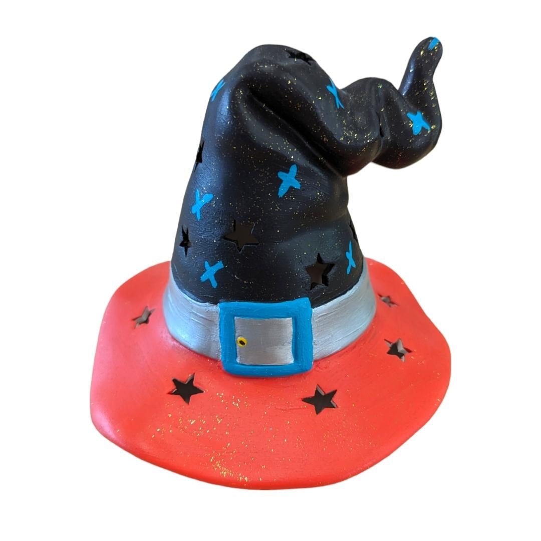 Witches Hat Lantern- Ceramic Unpainted PYOP Bisqueware
