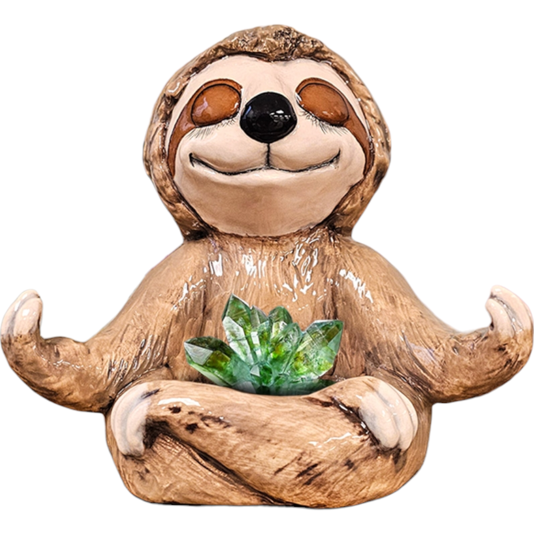 Meditating Sloth- Paint Your Own Pottery Ceramic Blank Bisqueware