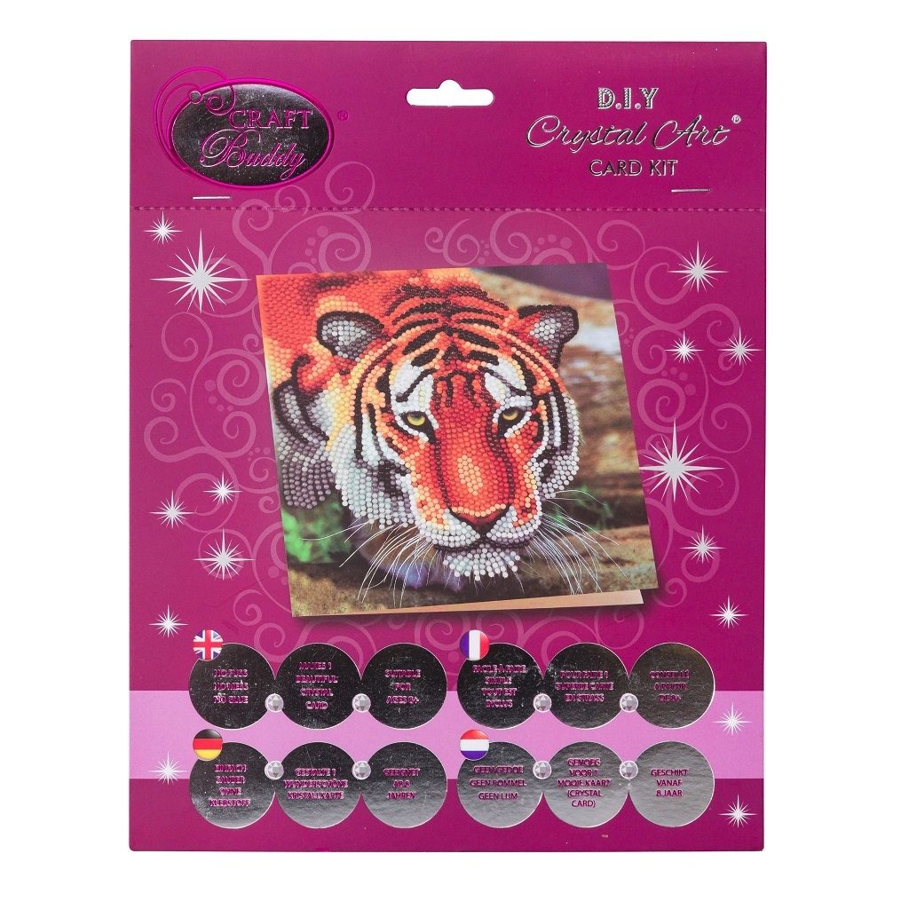 CCK-A40 Tiger Crystal Art Card Ki pack