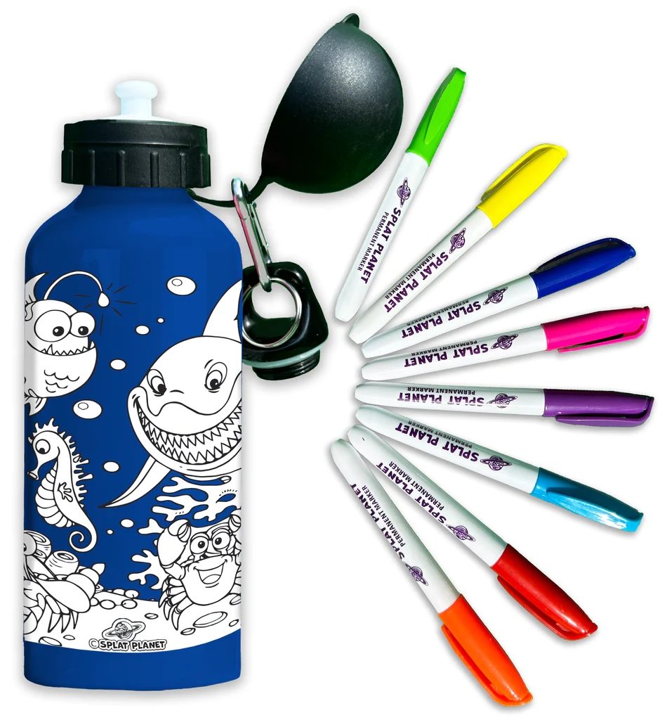 Sea Life Create Your Own Water Bottle Set (600ml)