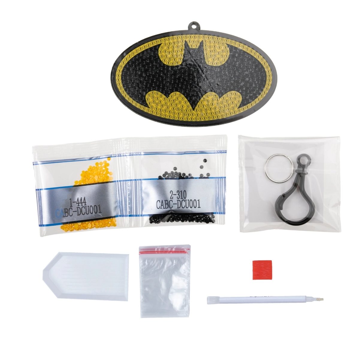 CABC-DCU001 Batman Crystal Art Bag Charm Contents