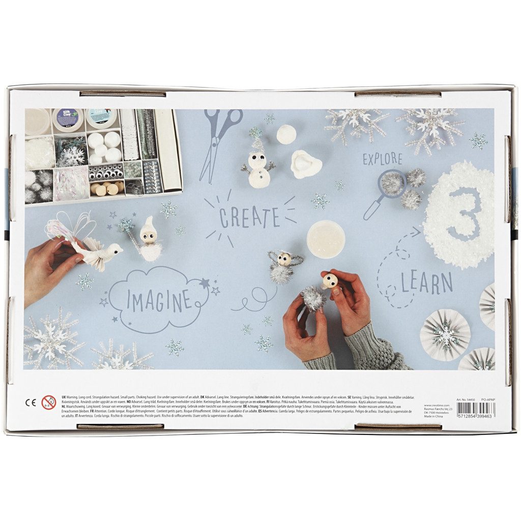 Winter Creative Box Set (Foam & Silk Clay) reverse