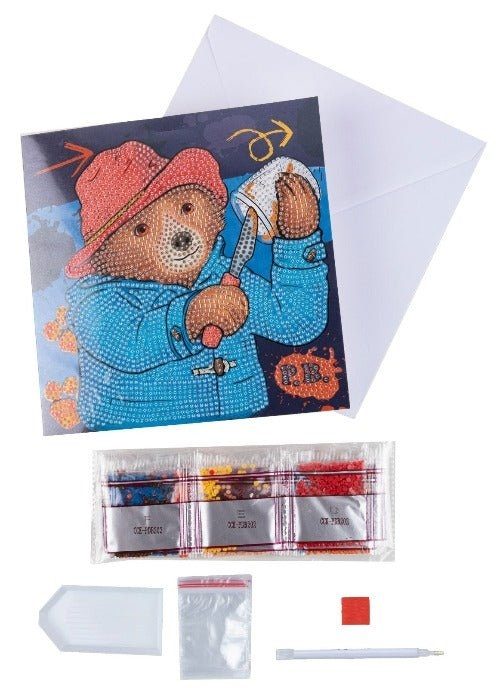 Paddington Bear "Marmalade Sandwich" Crystal Art Card Kit 18cm