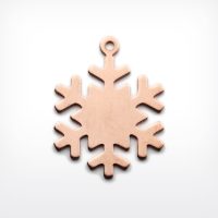 H442 Copper Blank for Enamelling- Snowflake