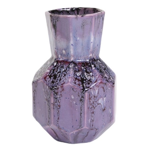 MB1467 Faceted Bud Vase Lavender Design