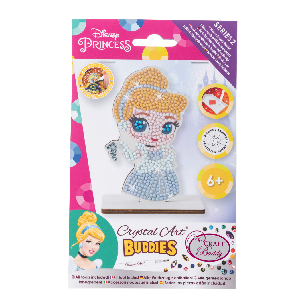 CAFGR-DNY004 Cinderella - Crystal Art Buddy Kit front-packaging