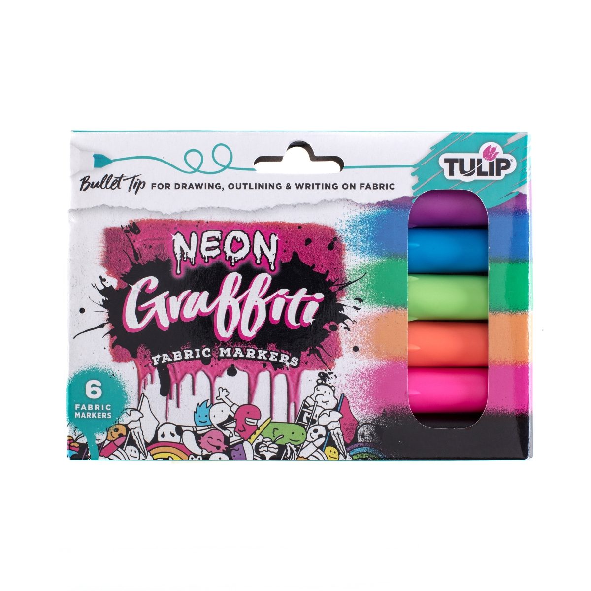 Graffiti Bullet Tip Marker - Neon (6 pack) 37315 by Tulip