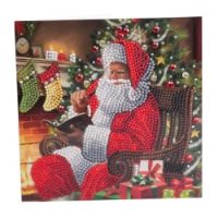 Santa's Wish - Crystal Art Card 18 x 18cm Kit