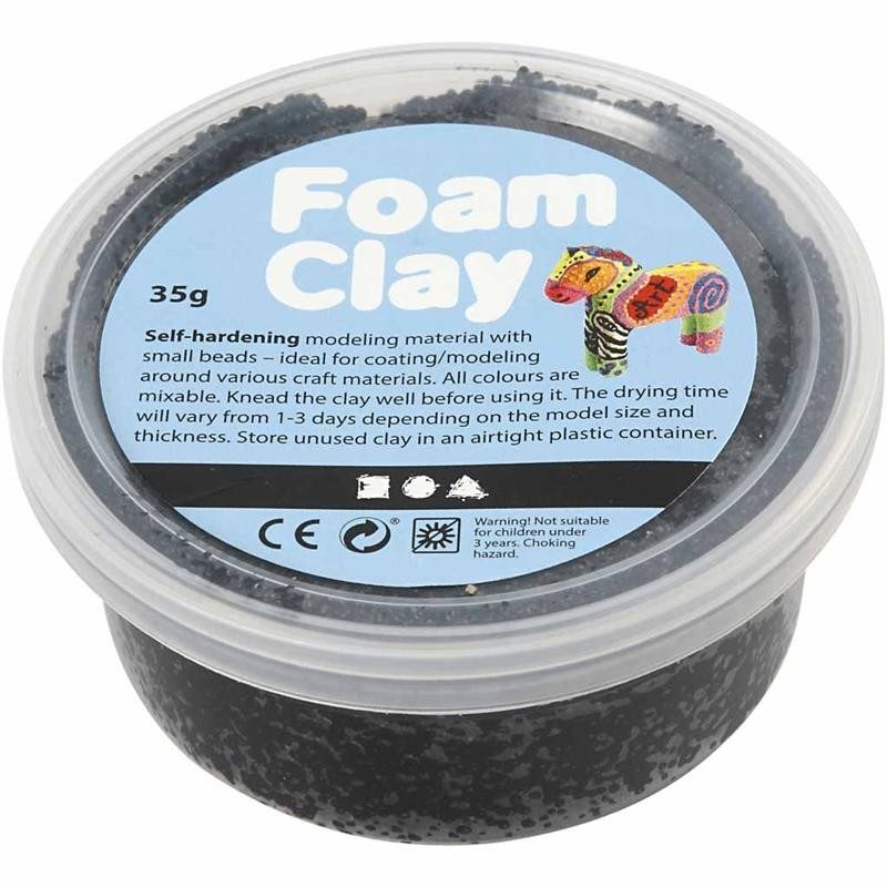 ch78920 Black Foam Clay 35g