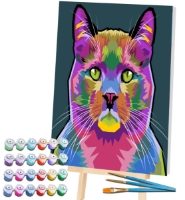 Cat Paint By Number Canvas Splat Planet Set