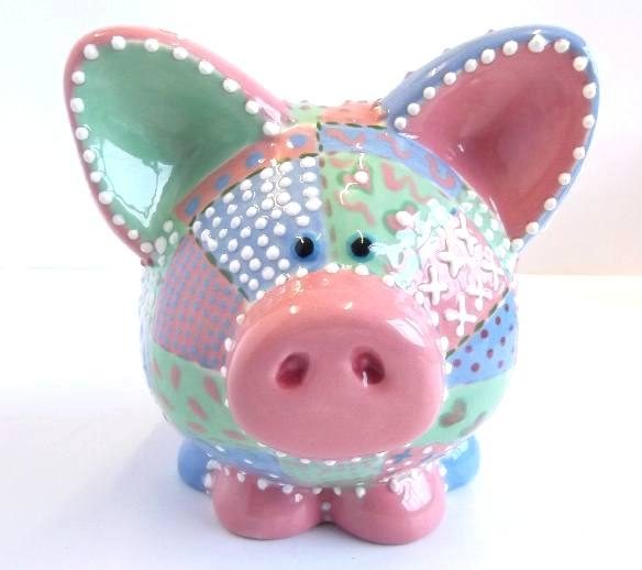 7020 piggy bank from front