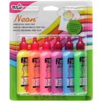 Dimensional Fabric Paint - Neon (6 pack) 29027 Tulip Fabric Paint