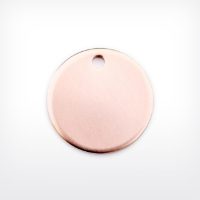 H654-22 Copper Blank for Enamelling- Copper Disc Pierced Gauge