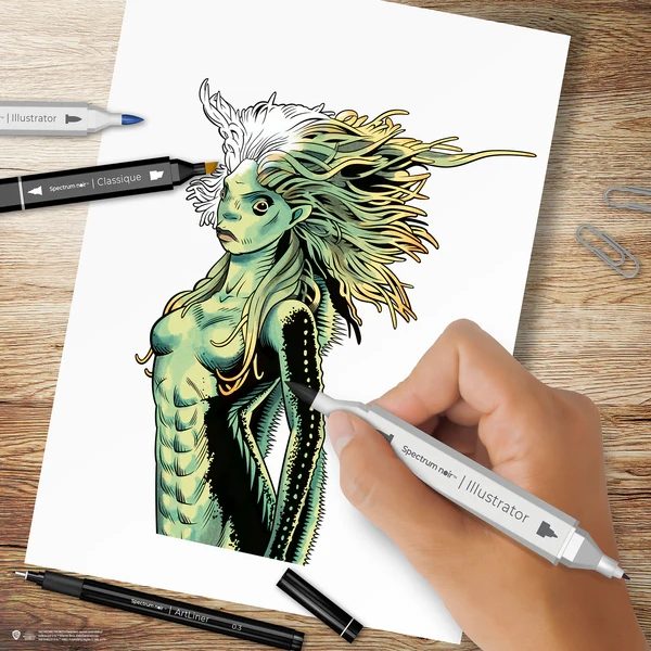 HP1-CREAT Magical Creatures - Harry Potter Fan Art Like a Pro Kit Colouring