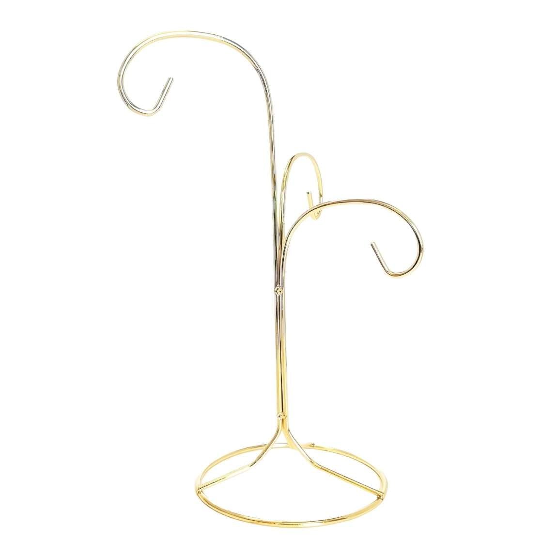 Three Hook Ornament Display Stand, 9 Inch