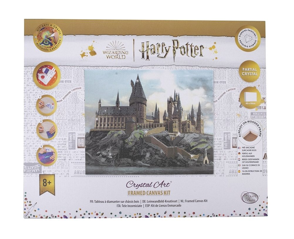 CAK-HPS600L Hogwarts Castle Harry Potter Crystal Art Canvas Kit 40x50cm (4)