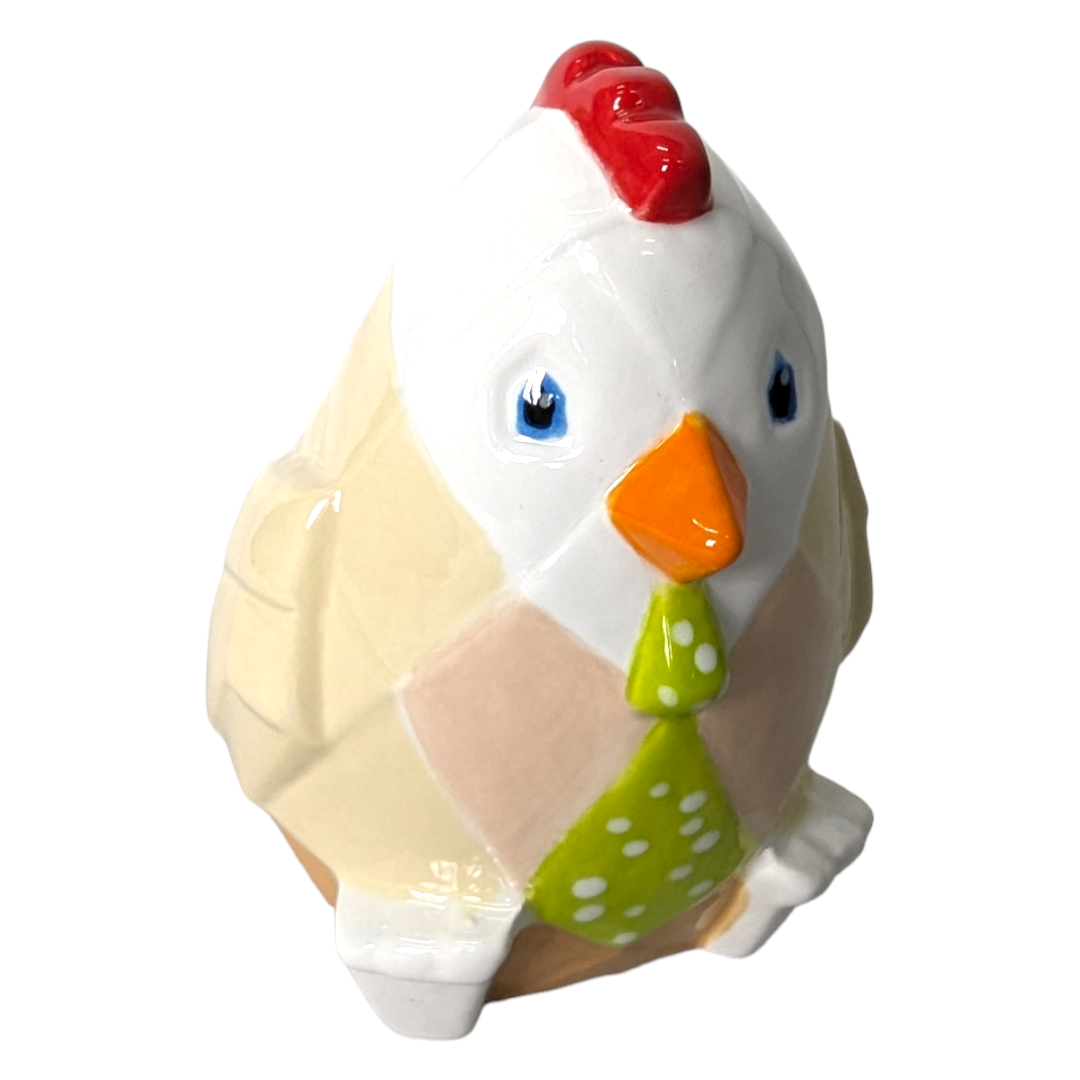 Chicken Facet-ini- Paint Your Own Pottery Ceramic Blank Bisqueware PYOP