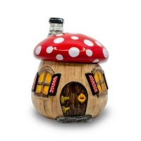 Mushroom Cannister - 21.59cm h x 17.78cm w