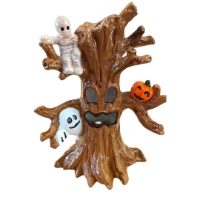 Haunted Halloween Tree Light Up Unpainted Bisqueware Paint Your Own Pottery