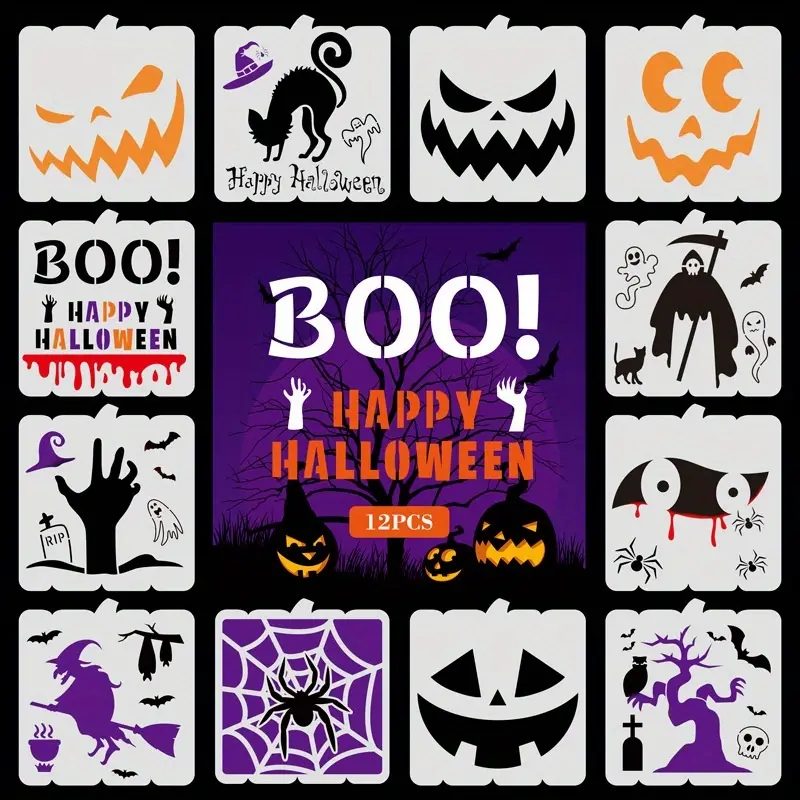 Halloween Stencil Set (12)