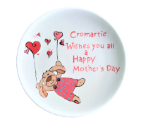 Coupe Dinner Plate with Mothers Day Design