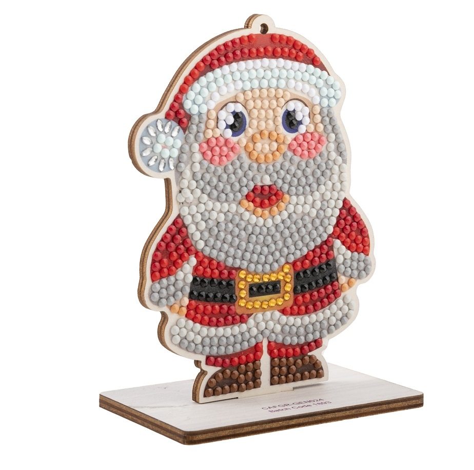 CAFGR-GEN024 Santa- Crystal Art Buddy Kit angled