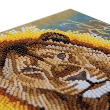 Resting Lion Crystal Art Card Kit 2