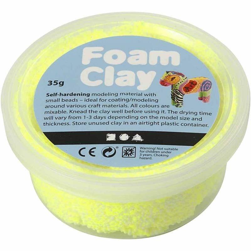 ch78929 Neon Orange Foam Clay 35g