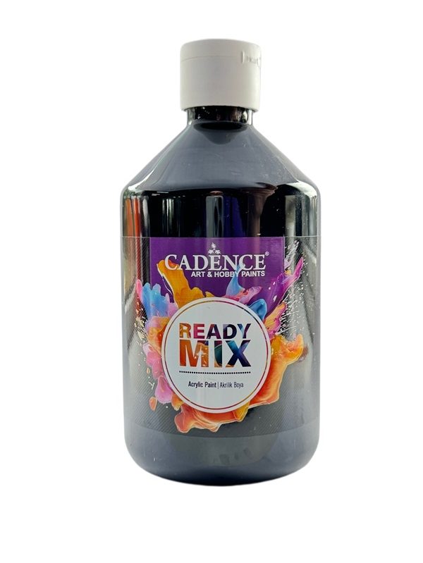 RM-12 Black Ready Mix Acrylic Paint 500ml