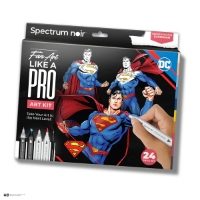 DC1-SUPM Superman DC Comics Fan Art Like a Pro Kit Spectrum Noir Packaging