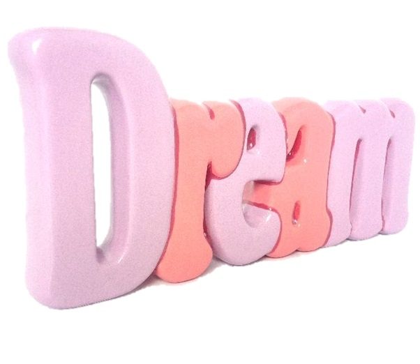 5150 dream word plaque angled