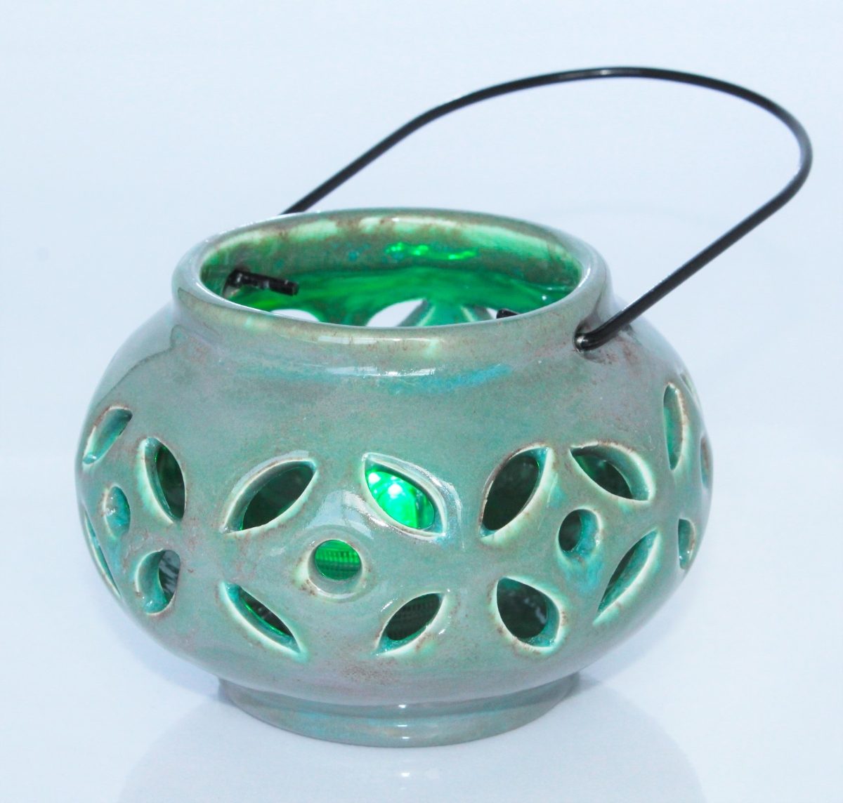 Hanging Lantern with Wire Handle
