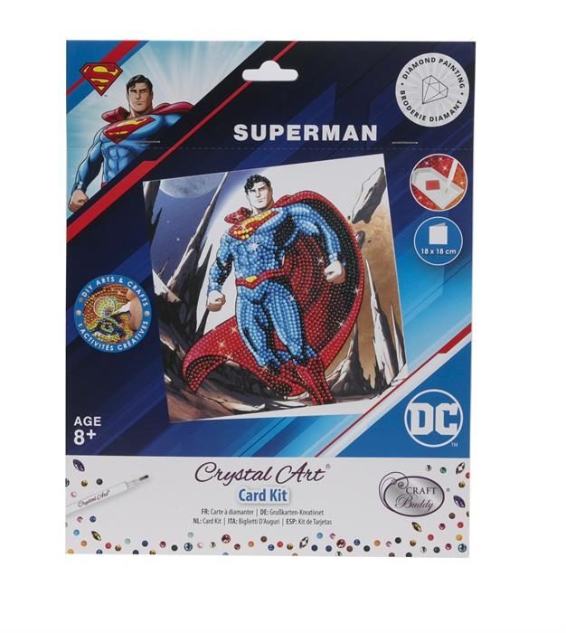 CCK-DCU301 Superman DC Series Crystal Art Card Kit Packaging