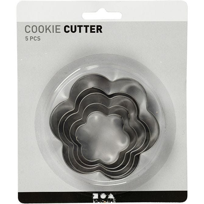 Flower Clay & Cookie Cutters 8cm Clay Tools Modelling Clay Cutters CH782880 in pack